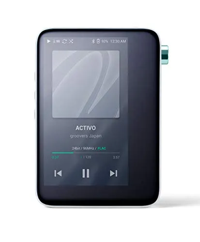 Astell&Kern Activo CT10 Hi-Res - Lettore musicale portatile, DAC, Wi-Fi, Bluetooth, touchscreen da 3,4", espandibile fino a 400 GB, colore: Bianco