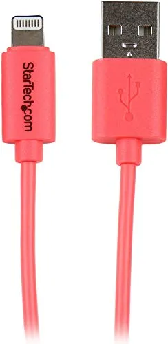 StarTech.com Cavo USB Apple a Connetore Lightning da 8 Pin per Ricarica E/O da Ti Compatabile con iPhone 5 / iPad Air/iPod da 1 M, Rosa