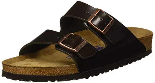 Birkenstock Arizona SFB, Sandali a Punta Aperta Uomo, Marrone (Amalfi Testa di Moro Amalfi Testa di Moro), 41 EU