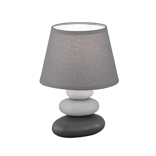 Fischer & Honsel Pibe Lampada da Tavolo, Grigio/Grigio