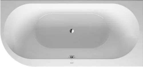 Duravit Whirlpool Darling New 1900x900mm, Angolo a Destra, con Copertura in Acrilico, Cornice, 2 pendenze Posteriori, Set di Scarico e troppopieno, Airsystem - 760247000AS0000