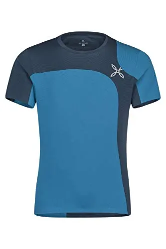 MONTURA - T-Shirt Uomo Giro Collo Outdoor Style - Blu-XL