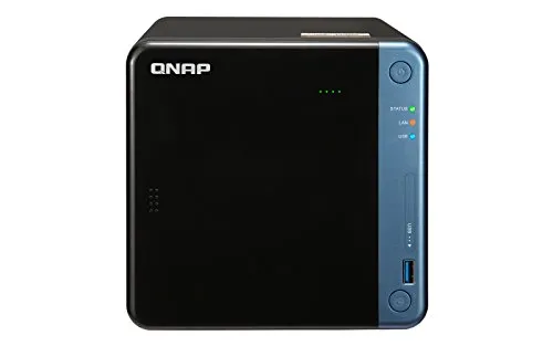 QNAP TS-453Be Collegamento ethernet LAN Torre Nero, Blu NAS
