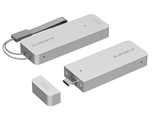 USB 3.1 Adattatore Esterno per 2242 SATA M.2 SSD Disco Rigido, 42mm NGFF Alluminio Custodia Adapter con calotta magnetica, 10Gbps M2 SSD Convertitore Enclosure Box Case, USB Tipo C Plug