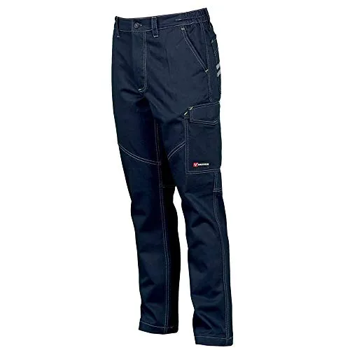 Payper - Pantalone da lavoro WORKER. Blu navy (S)