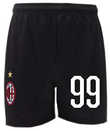 Pantaloncini Milan 2020 Home Ufficiali Personalizzati 2019 2020 AC Milan Adulto Bambino Numero a Scelta (XL Adulto)