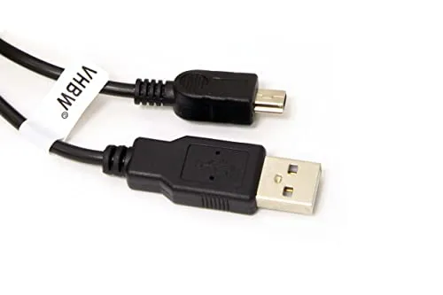 Cavo dati USB compatibile con Garmin Zumo 340, 340LM, 390, 390LM, 660, 660LM, Garmin Forerunner 205