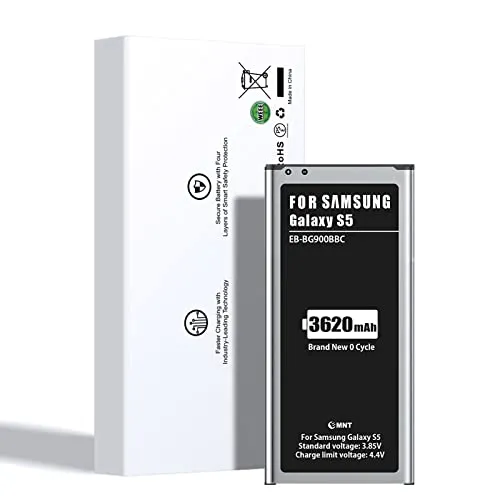 Batteria per Galaxy S5, ZMNT 3620mAh Li-ion Batteria di Ricambio per Samsung Galaxy S5 [I9600, G900F, G900V (Verizon), G900T (T-Mobile), G900A (AT&T), G900P (Sprint)]