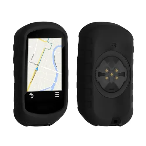 kwmobile Custodia Compatibile con Garmin Edge 830 Cover Navigatore Bici - Custodia Protettiva Ciclocomputer GPS - Silicone Nero