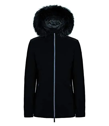 RRD Roberto Ricci Designs Giubbotto Corto Donna MOD. Winter Storm Lady Fur W20500FT 10 Black 42