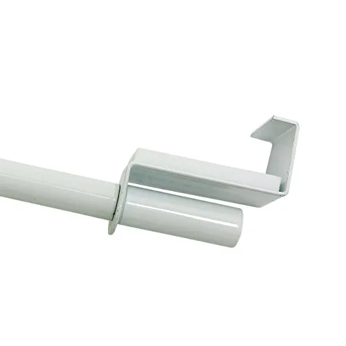Gardinia 2620 - Asta per tenda estensibile in metallo, Ø 9 mm, allungabile da 40 a 60 cm, colore: Bianco