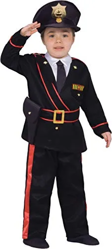 Ciao Maresciallo Carabiniere Costume Bambino (Taglia 3-4 Anni), Nero