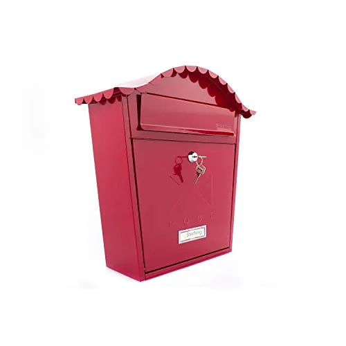 Sterling MB01R - Cassetta della posta classica, colore: Rosso