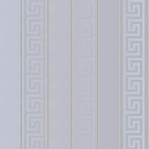 Carta da parati tnt (tessuto non tessuto) a righe a strisce camera da letto Grigio 935245 93524-5 Versace Versace 1 | Grigio | Rotolo (10,05 x 0,70 m) = 7,04 m²