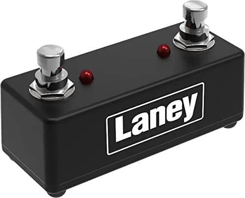 Laney FS2-MINI foot switch - Dual Switch Mini Pedal - LED Status Light - With Removable Lead