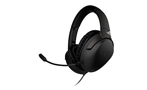 ROG Strix Go Wired Gaming Headset (AI Noise-Canceling Mic, Discord Certified Mic, 40mm Drivers, Hi-Res Audio, USB-C, Lightweight, For PC, Mac, Switch, PS4, PS5 and Mobile Devices)- Black