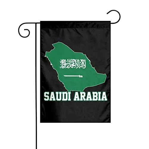 Bandiera dell'Arabia Saudita Arabia Saudita Bandiera del Giardino Doppia Lato Verticale Festa Anniversario Decorazione Cortile 30 × 40 cm