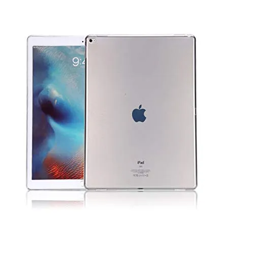 Copmob Smart Cover per iPad PRO 12.9 (2015/2017)-Custodia Morbido Flessibile Silicone TPU,Posteriore della Protezione di Gomma,Trasparente Retro Copertura per iPad PRO 12.9 (2015/2017) Tablet,Chiaro