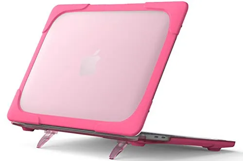 ProCase Custodia MacBook Pro 13 Pollici 2020 Cover[Modello: A2289 / A2251], Cover Rigida Sottile Protettiva con Cavalletto Pieghevole per MacBook Pro 2020 13,3 Pollici –Vermiglia