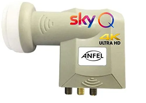 LNB dCSS SCR illuminatore convertitore 16UB CON 2 LEGACY univerasale, per SKyQ con possibilità di collegamento di altri due decoder universali