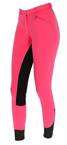 Covalliero Economic - Pantaloni da Equitazione per Bambini, Colore: Rosa Scuro