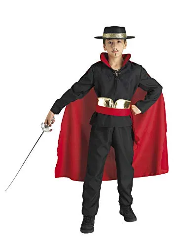 chiber Disfraces Costume Zorro Don Diego da Bambini (Taglia 8 (6-8 Anni))