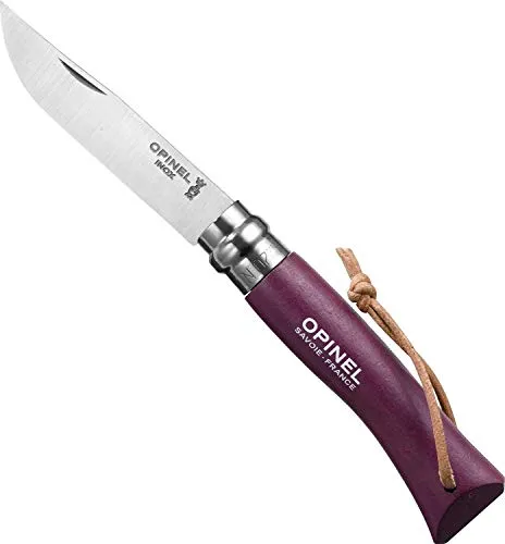 Opinel N. 07, Coltello Serramanico Unisex – Adulto, Porpora, Taglia Unica