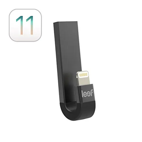 Leef iBridge 3 Pendrive USB e Connettore Lightning, 64GB, USB 3.1, Espansione di Memoria per iPhone/iPad, Nero