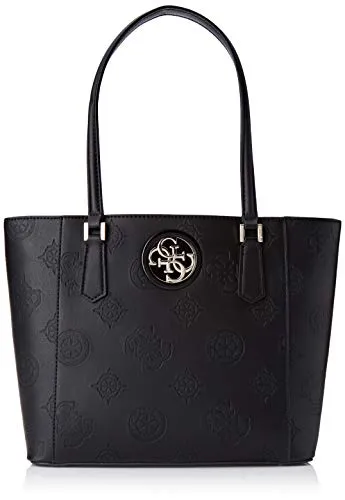 Guess Open Road Tote Borsa a Zainetto da Donna, Nero, Taglia Unica