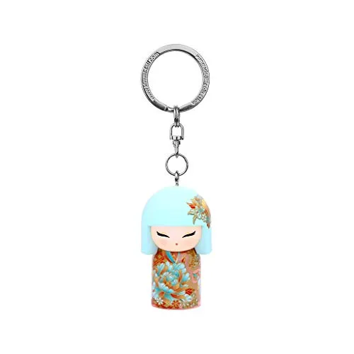 Kimmidoll - Portachiavi Kokeshi 5 cm Kazumi - Passion versione inglese