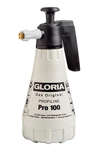 Gloria, Spruzzatore di Pressione Pro 100, Resistente all'olio, 1 L, Grigio