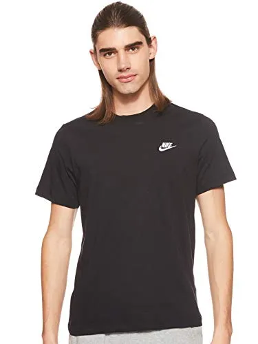 Nike Sportswear Club Men's Tshirt Uomo, Black/White, S