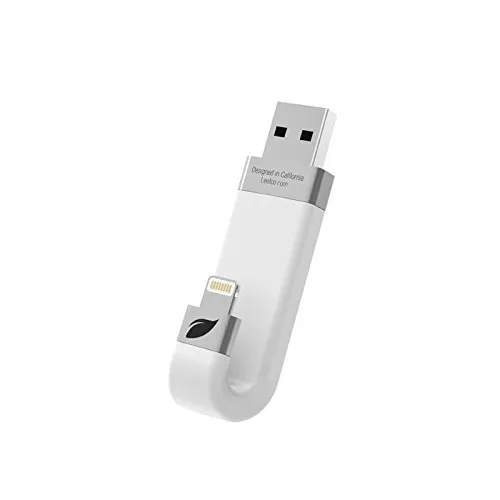 Leef iBridge Pendrive USB e Connettore Lightning, 64GB, Espansione di Memoria per iPhone/iPad, Bianco