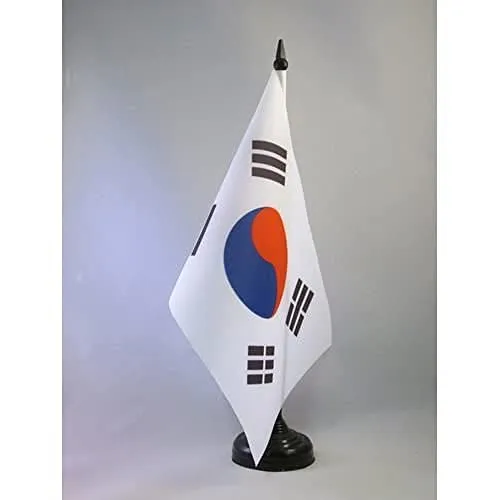 AZ FLAG Bandiera da Tavolo Corea del Sud 21x14cm - Piccola BANDIERINA SUDCOREANA 14 x 21 cm