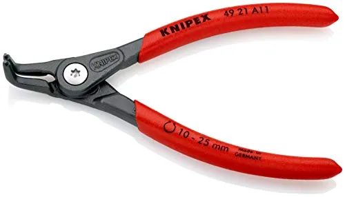 KNIPEX Pinza di Precisione per Anelli di Sicurezza (130 mm) 49 21 A11 SB (Prodotto in Confezione Self-Service/in Blister)