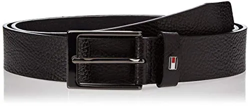 Tommy Hilfiger Layton Pebble Leather 3.5 Cintura, Nero (Black Bds), (Taglia Produttore: 95) Uomo