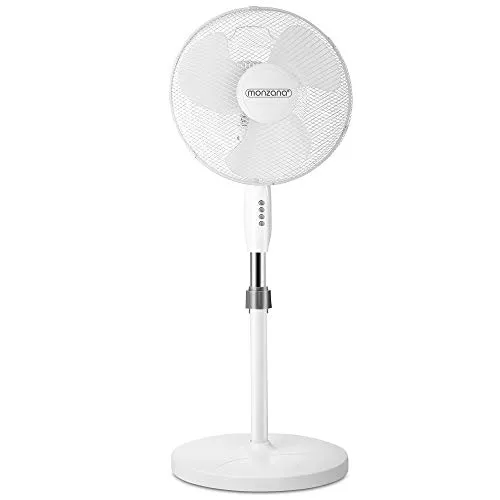 Deuba Ventilatore piantana Silenzioso oscillante 90° 3 velocità Regolabile Colonna Ventilatori Aria Fredda salvaspazio