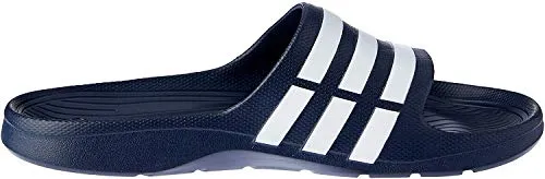 Adidas Duramo Slide - Sandali unisex da adulto, (Blue (New Navy/White/New Navy)), 40 2/3 EU