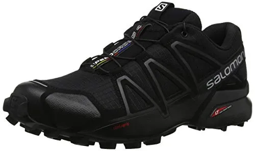 Salomon Speedcross 4 scarpe da trail running , da uomo, Nero (Black), 44