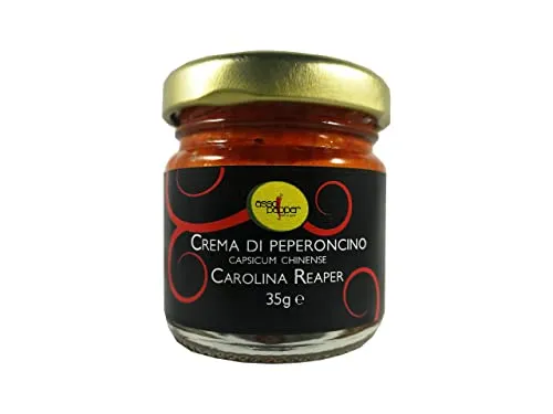 CREMA DI PEPERONCINO CAROLINA REAPER 35gr PEPERONCINO AL 99,9% ATTUALE GUINNESS WORLD RECORD