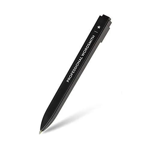 Moleskine Ballpoint Pen, Go, Message, Black, 1.0