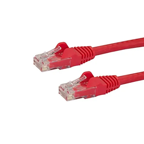 StarTech.com N6PATC2MRD Cavo di Rete CAT6, Patch Ethernet, RJ45, UTP, Antigroviglio, 2 m, Rosso