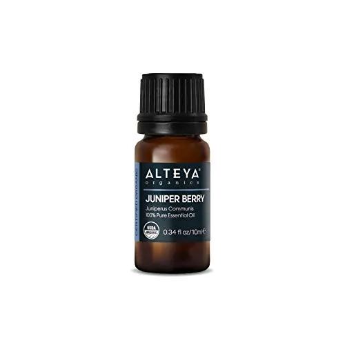 Alteya Organic Bacca di ginepro (Juniperus Communis) 10 ml - Olio essenziale di bacche di ginepro naturale puro certificato 100% USDA