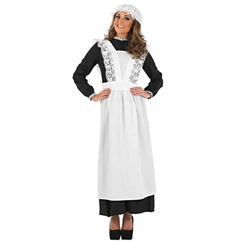 Fun Shack Nera Domestica Vittoriana Costume per Donne - Large