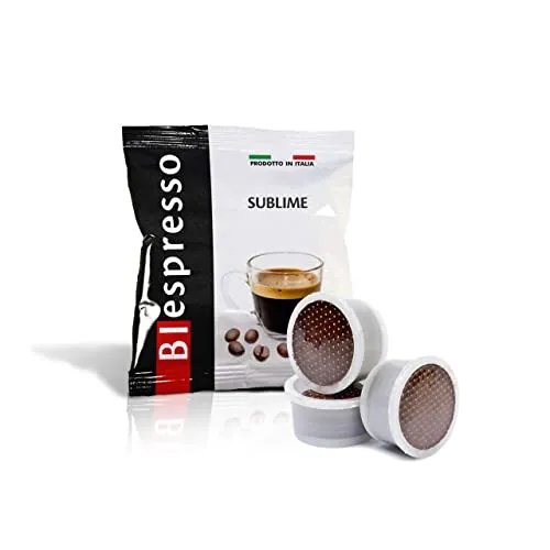 BIESPRESSO - 100 Capsule Caffè AROMA VERO Compatibili, Miscela Sublime