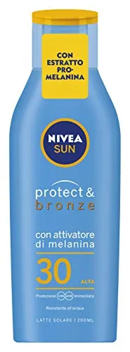 Nivea Sun Protect & Bronze con Attivatore di Melanina, SPF30, 200ml