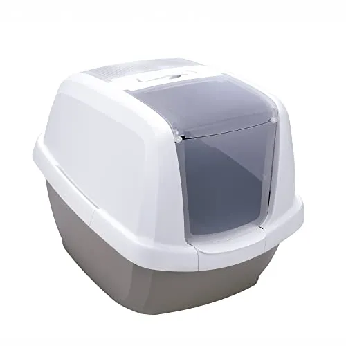 Imac Toilette Lettiera Maddy Colore Tortora 62x49,5x47,5H Ideale per Gatti di Grossa Taglia