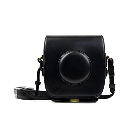 Cisixin Accessori per Fotocamere Digitali Fondina in Pelle PU per Fujifilm Fuji SQ 10 (Nero)