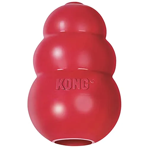 KONG - Classic Gioco cani, gomma naturale resistente - Masticare, inseguire e riportare - Taglia S