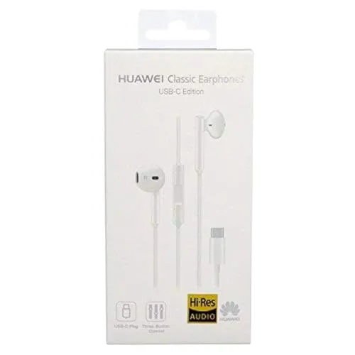HUAWEI Cuffie Auricolari Originali Type-C Tipo C Mate Honor 9 Plus CM33 Stereo Microfono Headset
